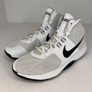 Nike Mens 898455-100 White Air Precision Mid Lace Up  Size 7 Basketball Shoes