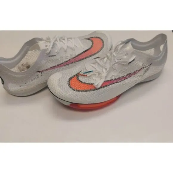 Nike Mens Air Zoom Victory Track Shoes w Spikes CD4385-100 White Ombre Size 12.5