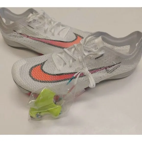 Nike Mens Air Zoom Victory Track Shoes w Spikes CD4385-100 White Ombre Size 12.5