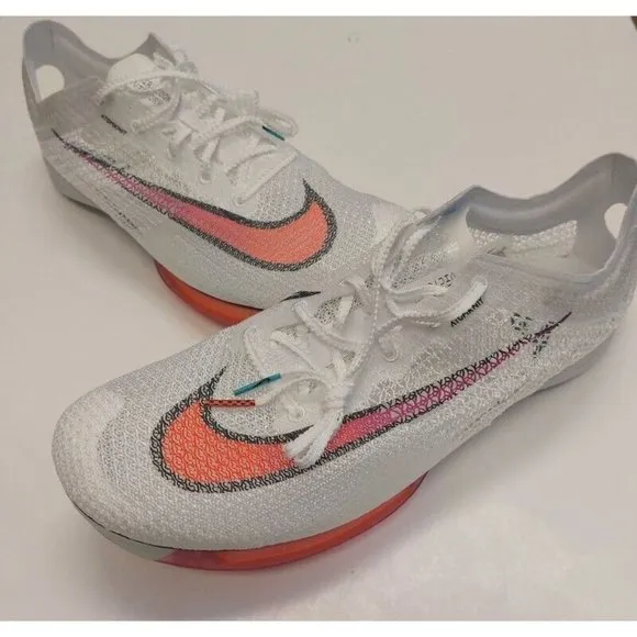 Nike Mens Air Zoom Victory Track Shoes w Spikes CD4385-100 White Ombre Size 12.5