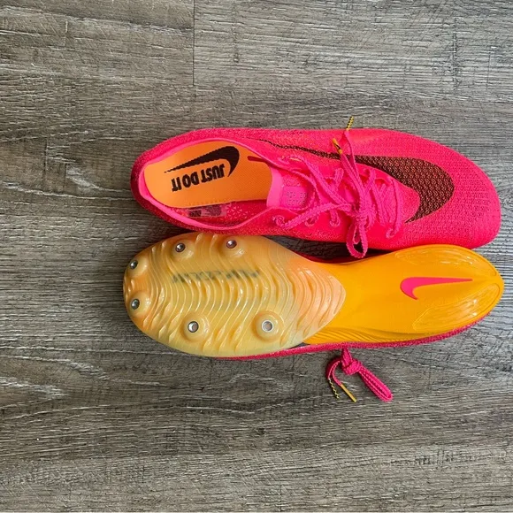 Nike Mens Air Zoom Victory Track Spikes Shoes Hyper Pink Sz 10.5 CD4385-600