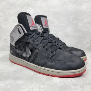 Nike Mens Basketball Shoes Size 12 Air Jordan 1 Retro 89 Black Fire Red Cement