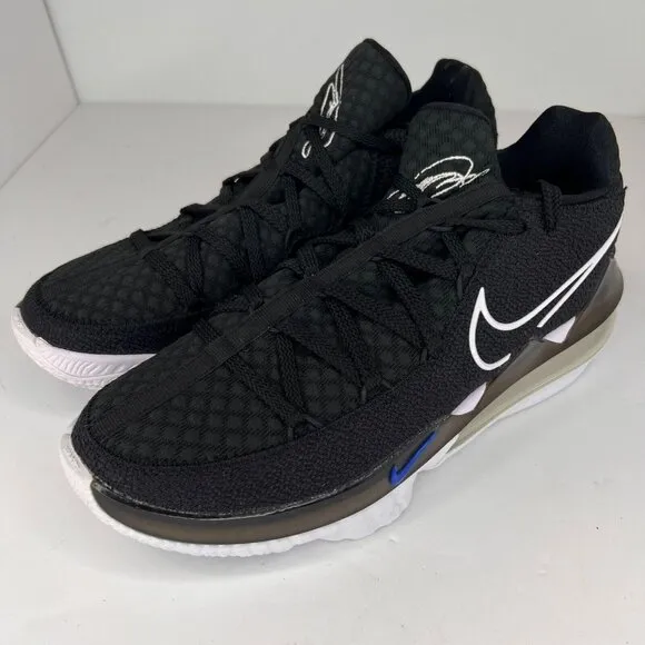 Nike Mens CD5007-002 Black LeBron 17 Low Lace Up Size 9.5 Basketball Shoes