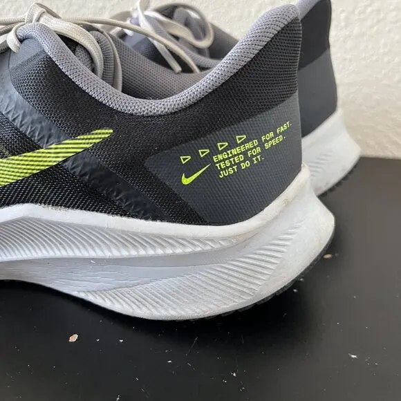 Nike Men's Quest 4 Black Volt Running Shoes Sneakers Size 9 Style DO6697-001