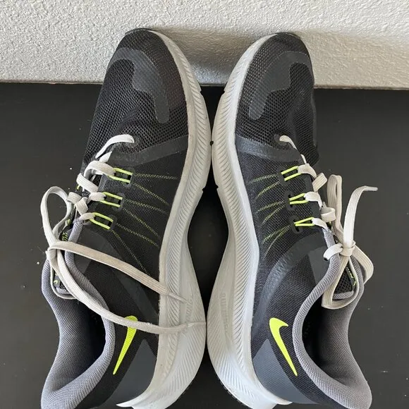 Nike Men's Quest 4 Black Volt Running Shoes Sneakers Size 9 Style DO6697-001