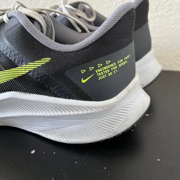 Nike Men's Quest 4 Black Volt Running Shoes Sneakers Size 9 Style DO6697-001