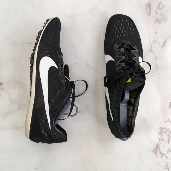 Nike Mens Size 11.5 Air Zoom Victory Tour 3 Black Cleat Track Field Shoes