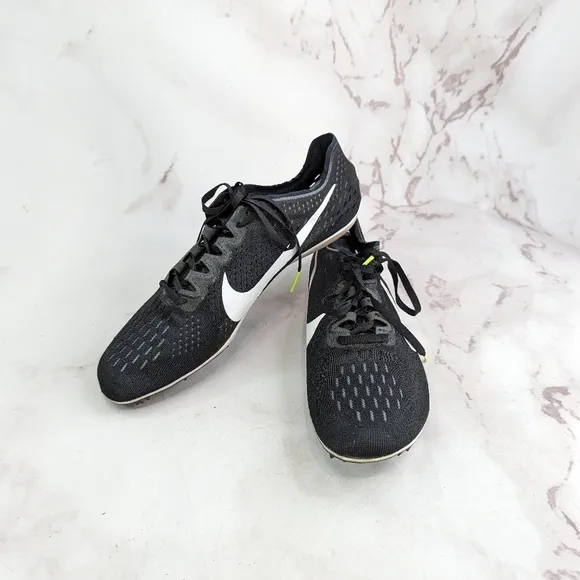 Nike Mens Size 11.5 Air Zoom Victory Tour 3 Black Cleat Track Field Shoes