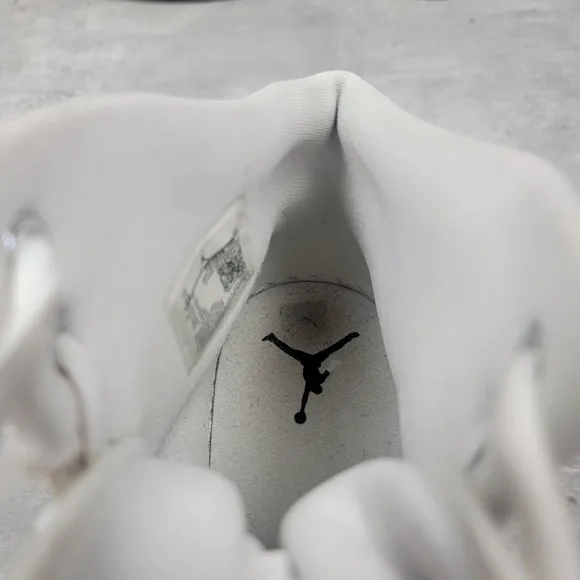 Nike Mens Size 12 Air Jordan Executive Triple White Sneakers Basketball Shoes