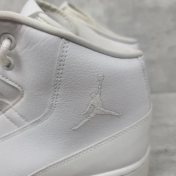 Nike Mens Size 12 Air Jordan Executive Triple White Sneakers Basketball Shoes