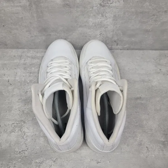 Nike Mens Size 12 Air Jordan Executive Triple White Sneakers Basketball Shoes