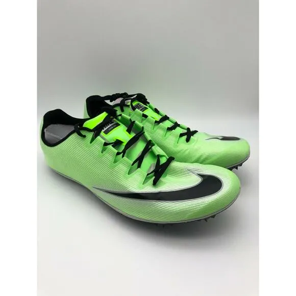 Nike Men's Zoom 400 Track Shoes Green Sprint Track &amp; Field AA1205-300 Size 13🛒