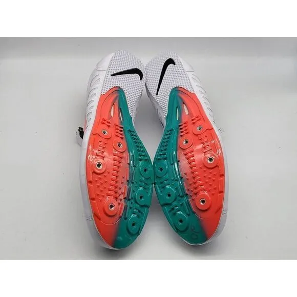 Nike Mens Zoom Long Jump 4 White Ombre Track Shoes Size 15