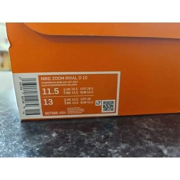 Nike Men's Zoom Rival D10 Track Shoes, Cleats, Size 12.5