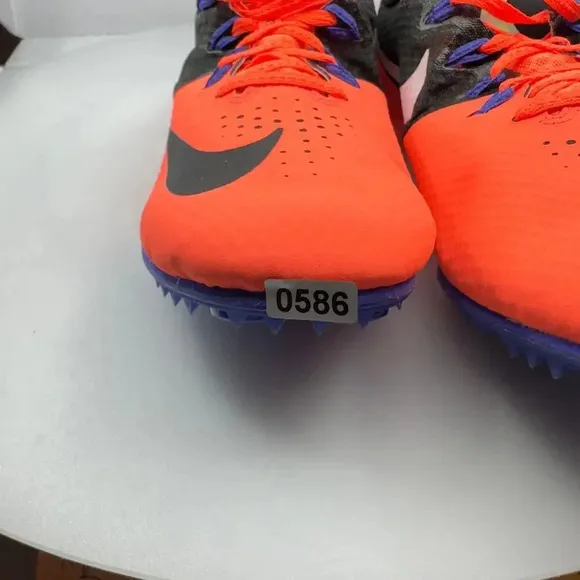 Nike Mens Zoom Rival S8 Lace Up Track/Spike Shoes 806555 804 Orange Size 11