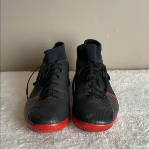 Nike Mercurial Vapor 13 Superfly Academy Men 11.5 Black Red Soccer Athletic Shoe