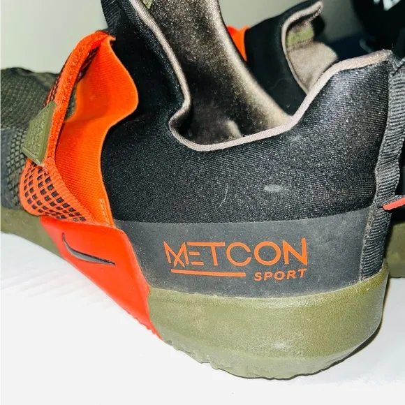 Nike Metcon Sneakers Men’s 13 Sport Black Team Orange Training Shoes Workout