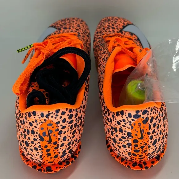Nike Orange and Black Sneakers with Bold Design