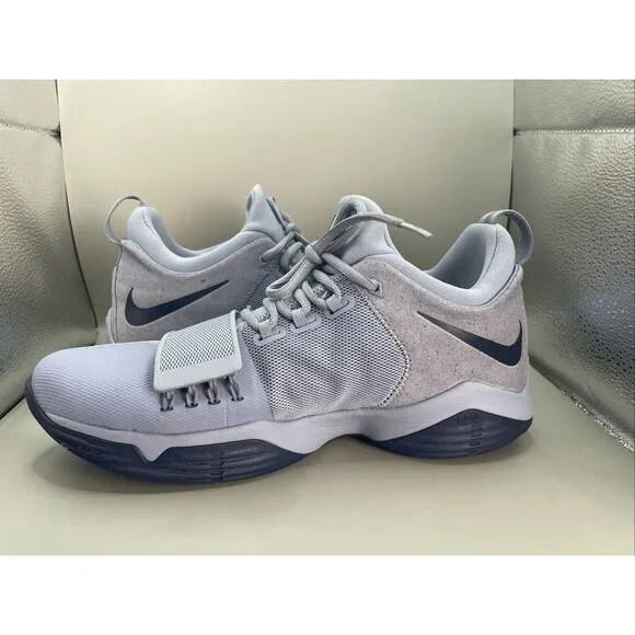 Nike Paul George PG 1 Glacier Mens 9.5 Gray Basketball 878627-044