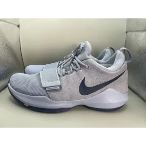 Nike Paul George PG 1 Glacier Mens 9.5 Gray Basketball 878627-044