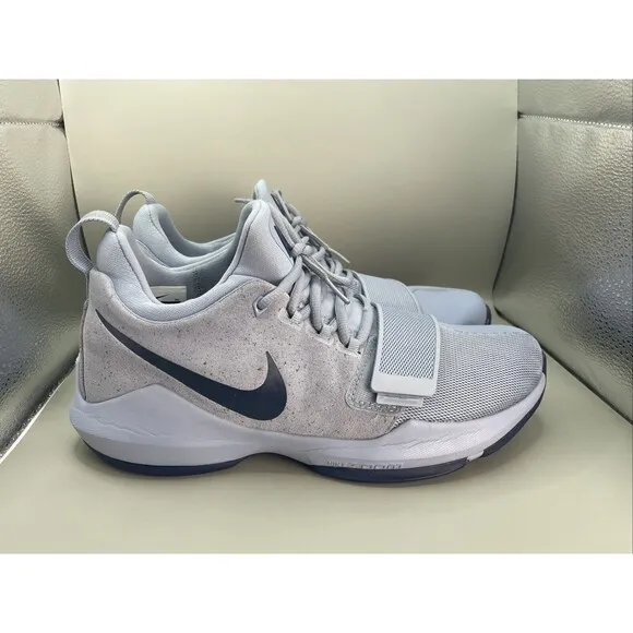 Nike Paul George PG 1 Glacier Mens 9.5 Gray Basketball 878627-044