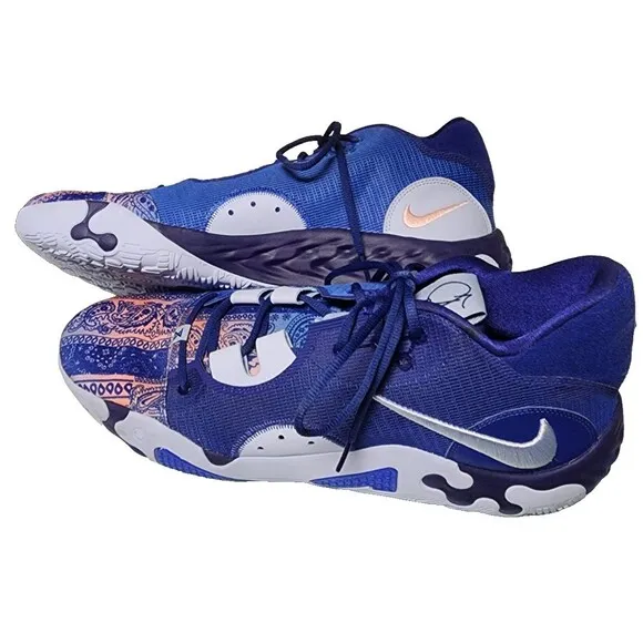 Nike PG 6 Blue Paisley Mens Basketball Shoes Size 18