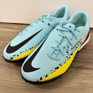 NIKE PHANTOM GT2 TF TURF SOCCER CLEATS SHOES GLACIER ICE DC0803-407 MENS SIZE 4