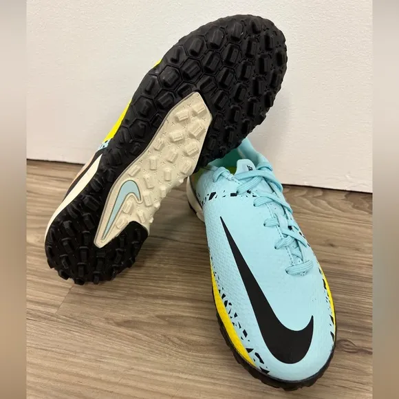 NIKE PHANTOM GT2 TF TURF SOCCER CLEATS SHOES GLACIER ICE DC0803-407 MENS SIZE 4