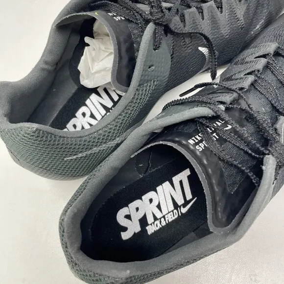 Nike Rival Sprint Track &amp; Field Sprinting Spikes Mens 13 Black DC8753 Shoes