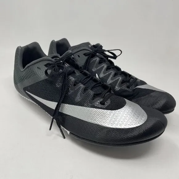 Nike Rival Sprint Track &amp; Field Sprinting Spikes Mens 13 Black DC8753 Shoes