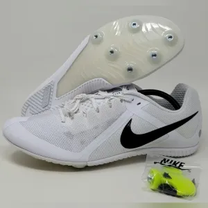 Nike Rival Track &amp; Field Spikes Shoes DC8749-100 White Black Men’s Size 13 New