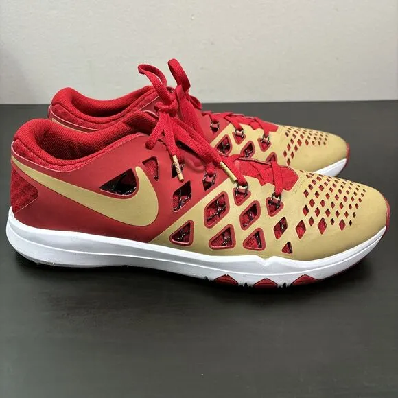 Nike San Francisco 49ers Sneakers Size Men's 12 Train Speed 4 Amp NFL Shoes