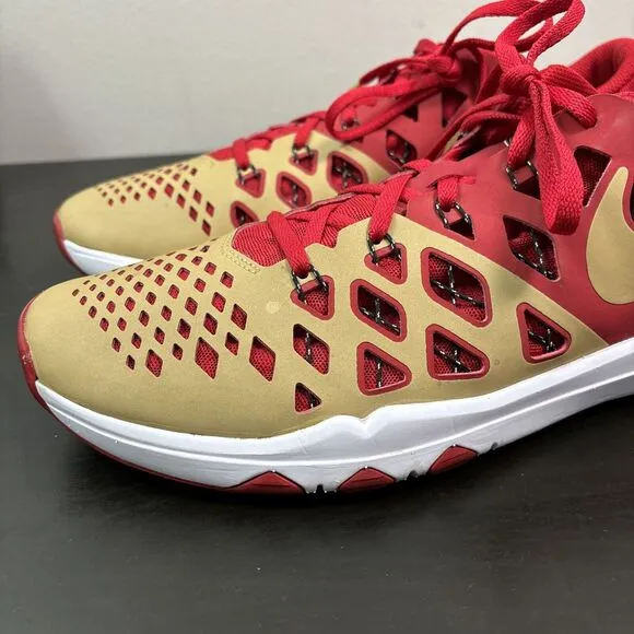 Nike San Francisco 49ers Sneakers Size Men's 12 Train Speed 4 Amp NFL Shoes