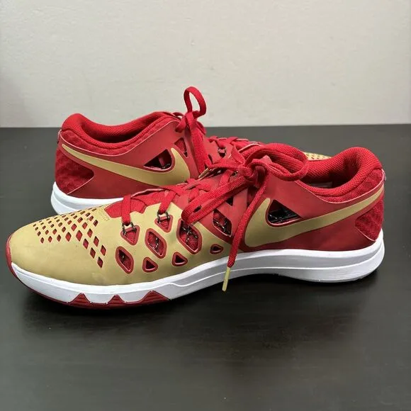 Nike San Francisco 49ers Sneakers Size Men's 12 Train Speed 4 Amp NFL Shoes