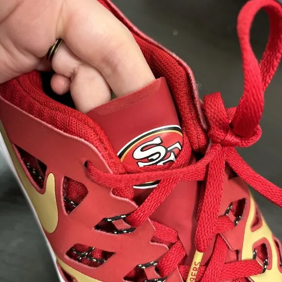 Nike San Francisco 49ers Sneakers Size Men's 12 Train Speed 4 Amp NFL Shoes