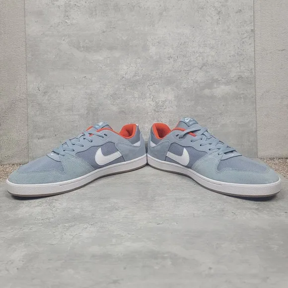 Nike SB Alleyoop Low Men's Skateboarding Shoes Obsidian Mist White Size 13