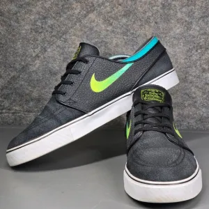 Nike SB Zoom Stefan Janoski Mens 13 Leather Black Venom Green