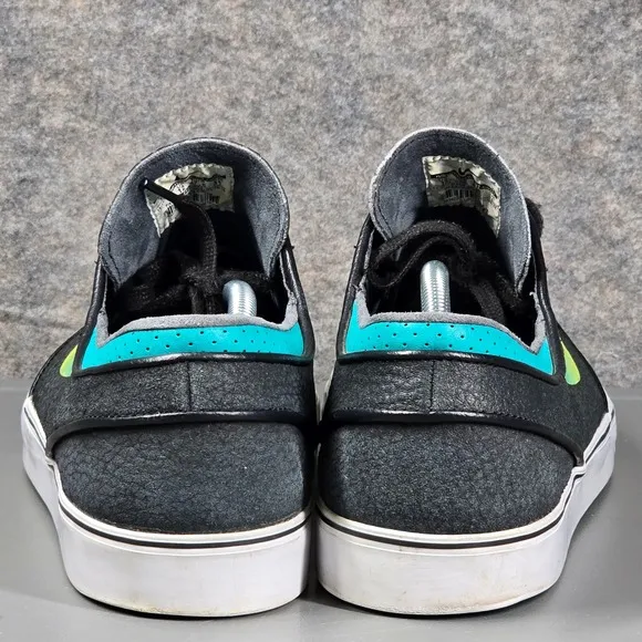 Nike SB Zoom Stefan Janoski Mens 13 Leather Black Venom Green