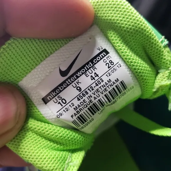 Nike Shoes Men's 10 Zoom Rival S  Blue Green Track Sprint Sneakers Cleats
