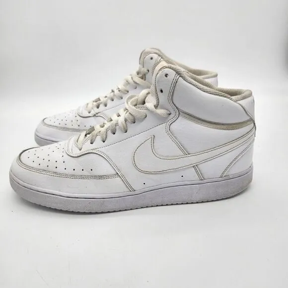 NIKE Shoes Mens 13 Court Vision Mid Basketball Sneakers CD5466-100