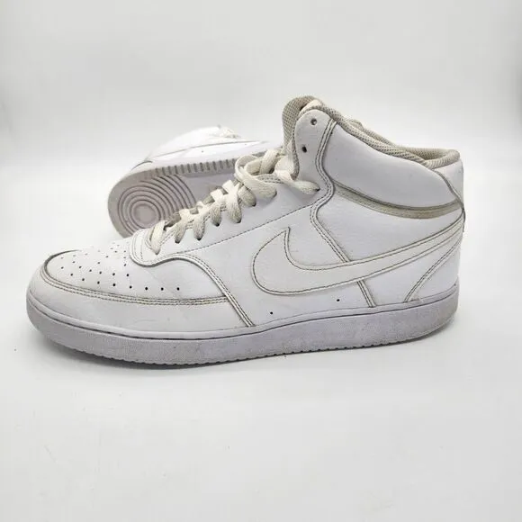 NIKE Shoes Mens 13 Court Vision Mid Basketball Sneakers CD5466-100
