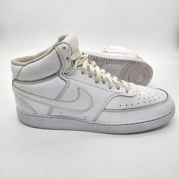 NIKE Shoes Mens 13 Court Vision Mid Basketball Sneakers CD5466-100