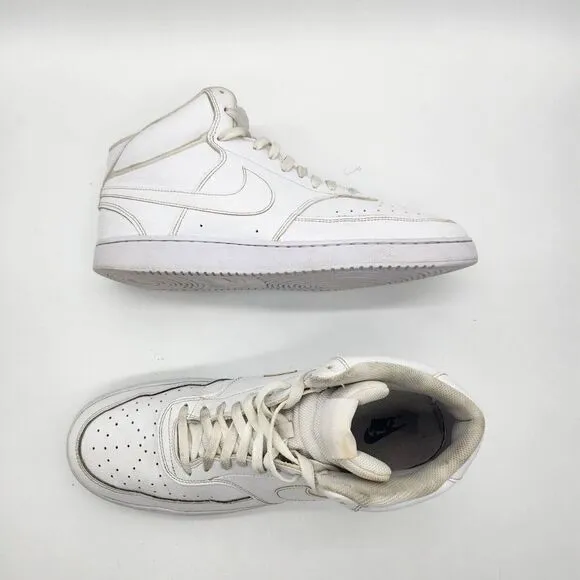 NIKE Shoes Mens 13 Court Vision Mid Basketball Sneakers CD5466-100
