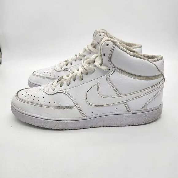 NIKE Shoes Mens 13 Court Vision Mid Basketball Sneakers CD5466-100