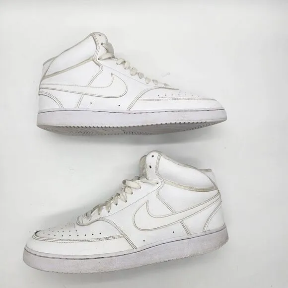 NIKE Shoes Mens 13 Court Vision Mid Basketball Sneakers CD5466-100