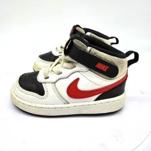 Nike Shoes Todler 7C Court Borough Mid 2 Shoes Sneaker White Red Black