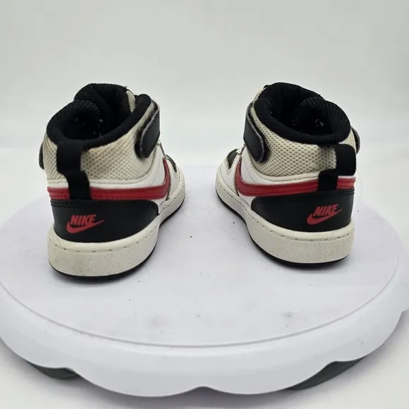 Nike Shoes Todler 7C Court Borough Mid 2 Shoes Sneaker White Red Black