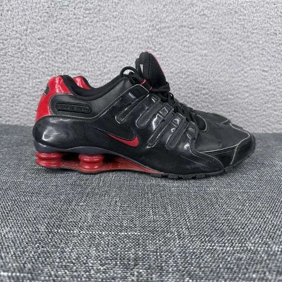 Nike Shox NZ Mens Size 9.5  Black &amp; Red Basketball Court Shoes Retro 378341-047