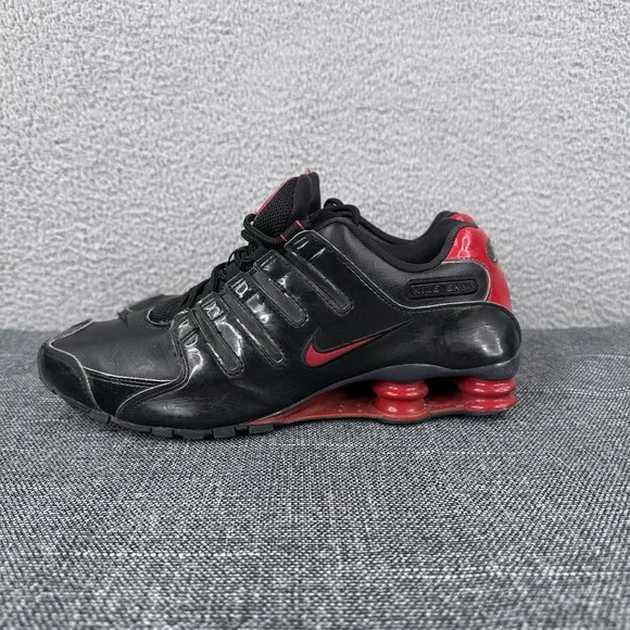 Nike Shox NZ Mens Size 9.5  Black &amp; Red Basketball Court Shoes Retro 378341-047