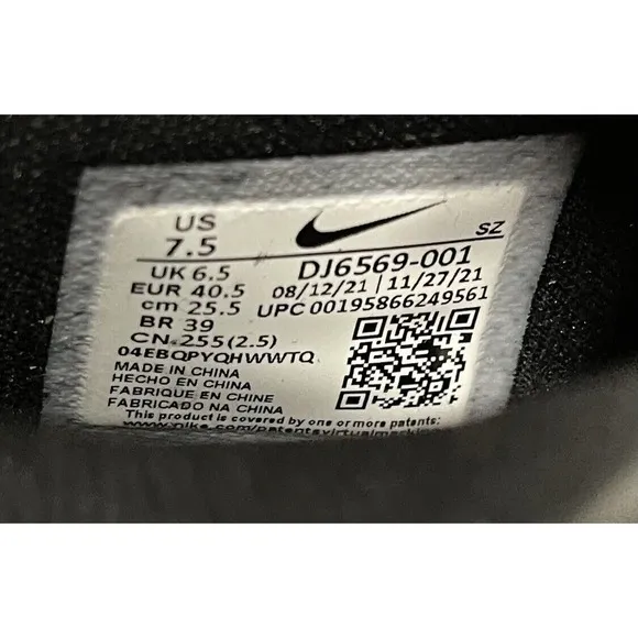 Nike Size 7.5  GolfAir Zoom Victory Tour 2 Mens Shoes Black White New DJ6569-001
